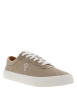 Thumbnail Tennis beiges avec une fermeture à lacets et des surpiqûres blanches - Image 3