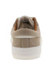 Thumbnail Tennis beiges avec une fermeture à lacets et des surpiqûres blanches - Image 6