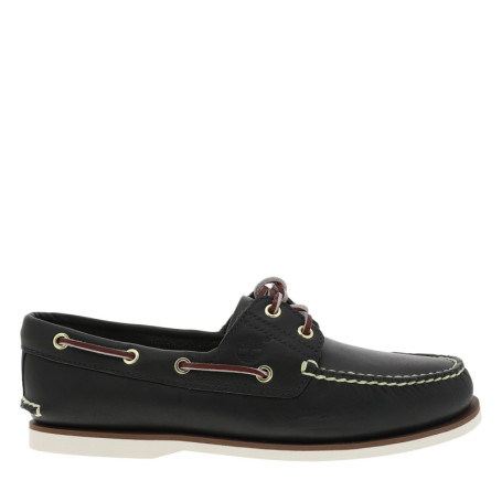 Mocassins en cuir bleus à semelle plate avec...