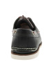Thumbnail Mocassins en cuir bleus à semelle plate avec des œillets dorés sur le pourtour - Image 6