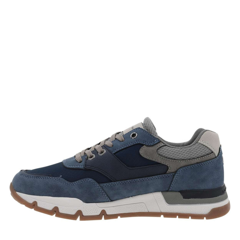 Tom Tailor - Baskets Running Bleu Marine Avec Un Talon Plat Et Des Lacets - Bleu Foncé Tom Tailor - Baskets Running Bleu Marine Avec Un Talon Plat Et Des Lacets - Bleu Foncé