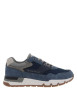Thumbnail Baskets running bleu marine avec un talon plat et des lacets