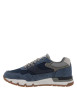Thumbnail Baskets running bleu marine avec un talon plat et des lacets - Image 2