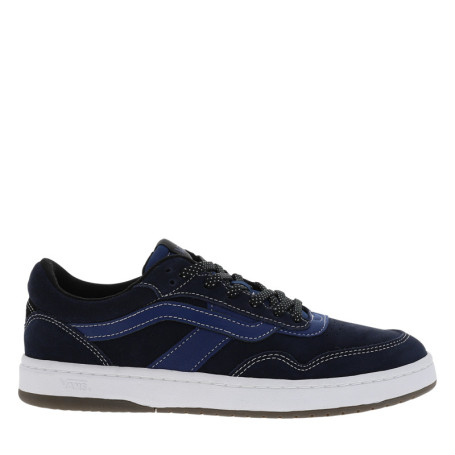 Baskets bleu marine en cuir avec un talon plat...