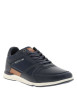 Thumbnail Sneakers bleu marine à talon plat avec un patch de la marque sur la languette - Image 3