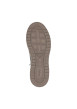Thumbnail Baskets running en cuir kaki à talon plat avec des lacets et un zip latéral - Image 5