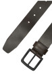 Thumbnail Ceinture en cuir de buffle brune pourvue d'une double ardillon noire - Image 3