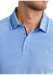 Thumbnail Polo bleu uni pourvu de manches courtes et d'un col boutonné - Image 5