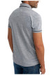 Thumbnail Polo en coton gris uni pourvu de manches courtes et d'un col boutonné - Image 2