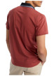 Thumbnail Polo en coton rouge uni pourvu de manches courtes et d'un col américain - Image 2