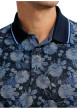Thumbnail Polo marine floral pourvu de manches courtes et d'un col boutonné - Image 5