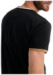 Thumbnail T-shirt en coton noir uni pourvu d'une coupe droite et d'un col rond - Image 2