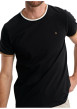 Thumbnail T-shirt en coton noir uni pourvu d'une coupe droite et d'un col rond - Image 4