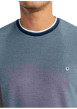Thumbnail T-shirt gris uni pourvu de manches courtes et d'un col rond - Image 5