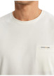 Thumbnail T-shirt en coton ecru uni pourvu de manches courtes et d'un col rond - Image 6