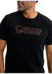 Thumbnail T-shirt en coton noir uni pourvu de manches courtes et d'un col rond - Image 4