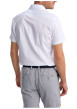 Thumbnail Chemise en coton blanche pourvue d'un col français et d'une coupe droite - Image 2