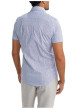 Thumbnail Chemise en coton marine imprimée pourvue d'une coupe droite et d'un col français - Image 2