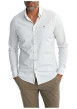 Thumbnail Chemise blanche à motifs pourvue d'une coupe slim et d'un col français