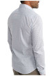 Thumbnail Chemise en coton blanche à motifs pourvue d'une coupe slim et d'un col français - Image 2