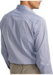 Thumbnail Chemise en coton bleue à motifs pourvue d'une coupe slim et d'un col français - Image 2