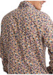 Thumbnail Chemise en coton orange florale pourvue d'une coupe slim et d'un col français - Image 2