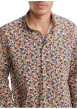 Thumbnail Chemise en coton orange florale pourvue d'une coupe slim et d'un col français - Image 5