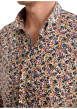 Thumbnail Chemise en coton orange florale pourvue d'une coupe slim et d'un col français - Image 6