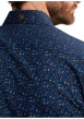 Thumbnail Chemise marine à motifs pourvue d'un col français et d'une coupe slim - Image 6