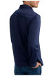 Thumbnail Chemise marine unie pourvue d'un col français et d'une coupe slim - Image 2