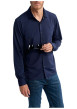 Thumbnail Chemise marine unie pourvue d'un col français et d'une coupe slim - Image 3