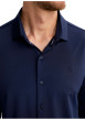 Thumbnail Chemise marine unie pourvue d'un col français et d'une coupe slim - Image 5