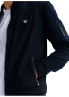 Thumbnail Sweat zippé en coton mélangé marine uni pourvu d'une coupe droite - Image 7