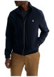 Thumbnail Blouson marine uni pourvu d'une coupe droite et d'un col montant
