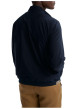 Thumbnail Blouson marine uni pourvu d'une coupe droite et d'un col montant - Image 2