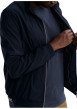 Thumbnail Blouson marine uni pourvu d'une coupe droite et d'un col montant - Image 6