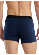 Thumbnail Lot de deux boxers classiques en coton multicolores unis pourvu d'une coupe slim - Image 4