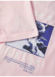 Thumbnail T-shirt en coton rose à coupe droite pourvu d'un col rond côtelé - Image 4