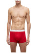 Thumbnail Lot de 3 boxers classiques en coton multicolores unis avec le nom de la marque - Image 2