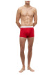 Thumbnail Lot de 3 boxers classiques en coton multicolores unis avec le nom de la marque - Image 3