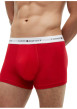 Thumbnail Lot de 3 boxers classiques en coton multicolores unis avec le nom de la marque - Image 4