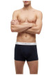 Thumbnail Lot de 3 boxers classiques en coton multicolores unis avec le nom de la marque - Image 6