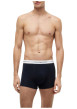 Thumbnail Lot de 3 boxers classiques en coton marine unis pourvus d'une taille élastiquée - Image 2