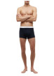 Thumbnail Lot de 3 boxers classiques en coton marine unis pourvus d'une taille élastiquée - Image 3