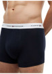 Thumbnail Lot de 3 boxers classiques en coton marine unis pourvus d'une taille élastiquée - Image 4