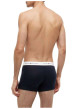 Thumbnail Lot de 3 boxers classiques en coton marine unis pourvus d'une taille élastiquée - Image 5