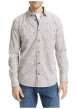 Thumbnail Chemise en coton écrue à coupe droite pourvue d'un col à revers - Image 3