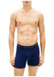 Thumbnail Lot de 3 boxers longs en coton multicolores unis pourvus d'une taille élastiquée - Image 2