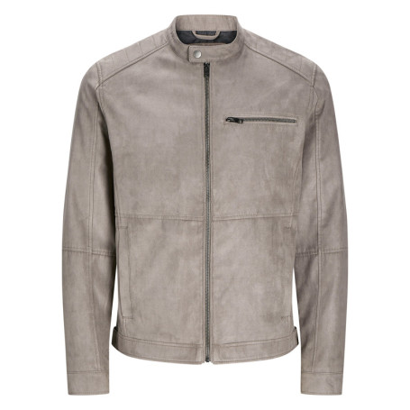 Veste perfecto taupe à coupe ajustée pourvue...