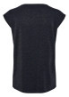 Thumbnail T-shirt marine à rayures avec une coupe loose un col v et détail lurex - Image 2